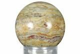 Polished Banded Lace Agate Sphere #327992-1